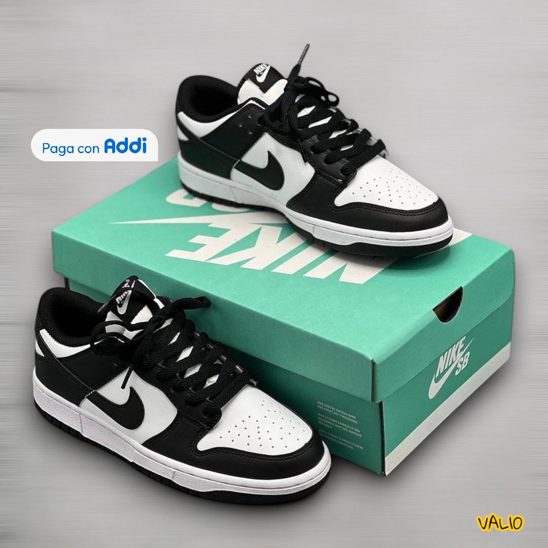 Tenis Nike SB PANDA hombre calidad importada 1.1, estilo skate urbano y acabados premium.