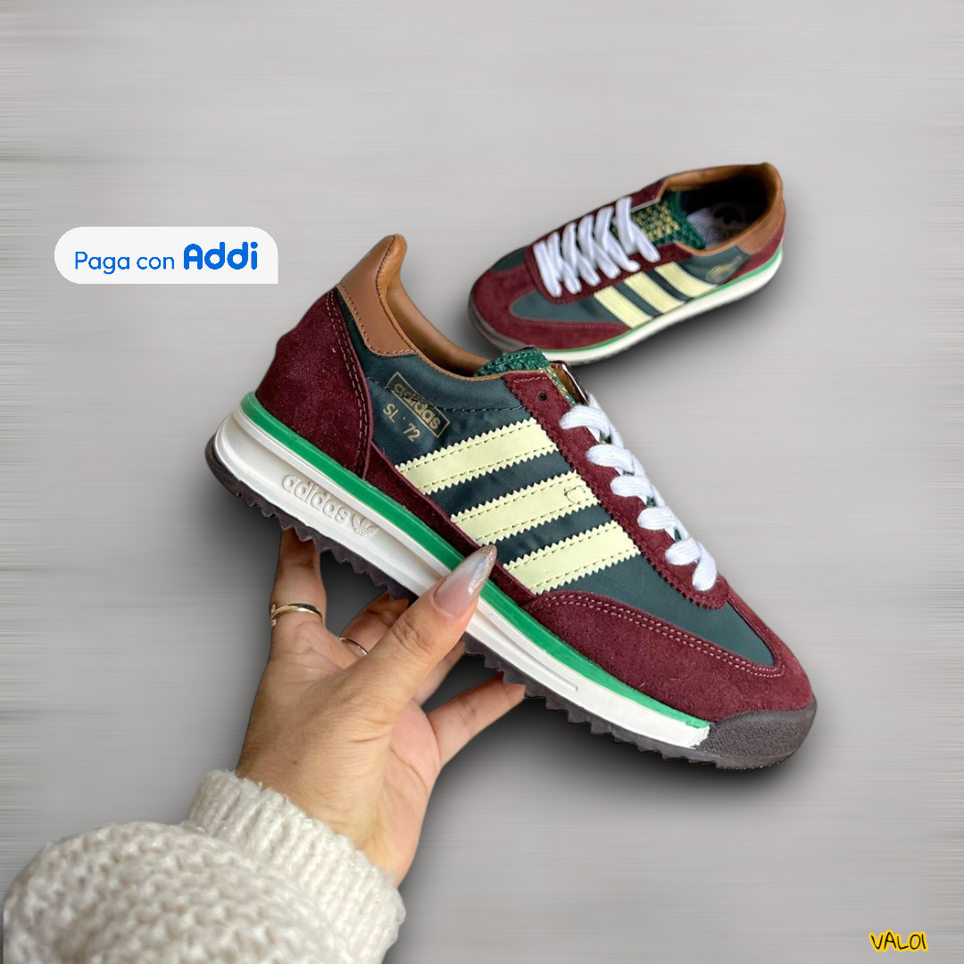 Tenis Adidas SL 72 clásicos calidad importada 1.1 estilo urbano casual.