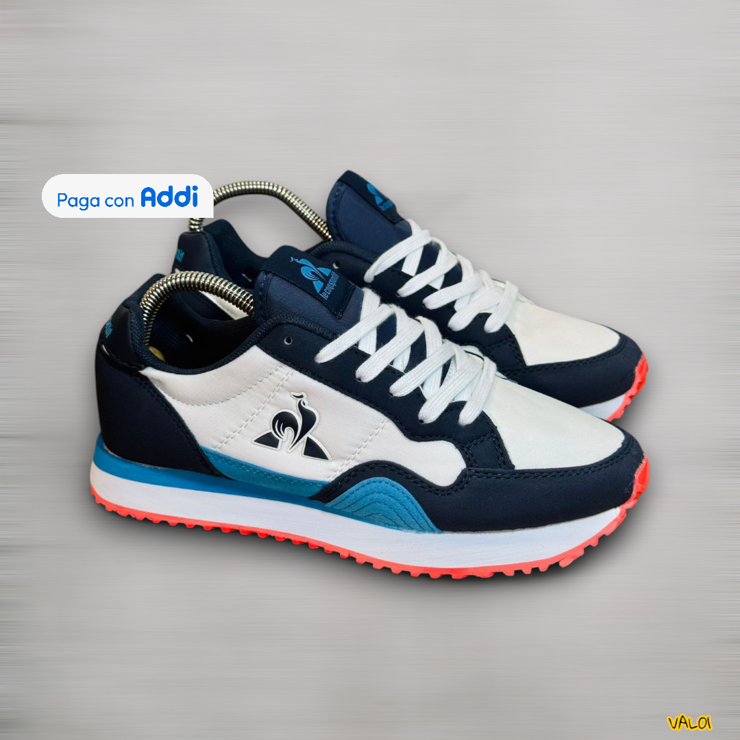 Tenis Le Coq Sportif hombre negro azul calidad importada 1.1 estilo urbano y versátil.
