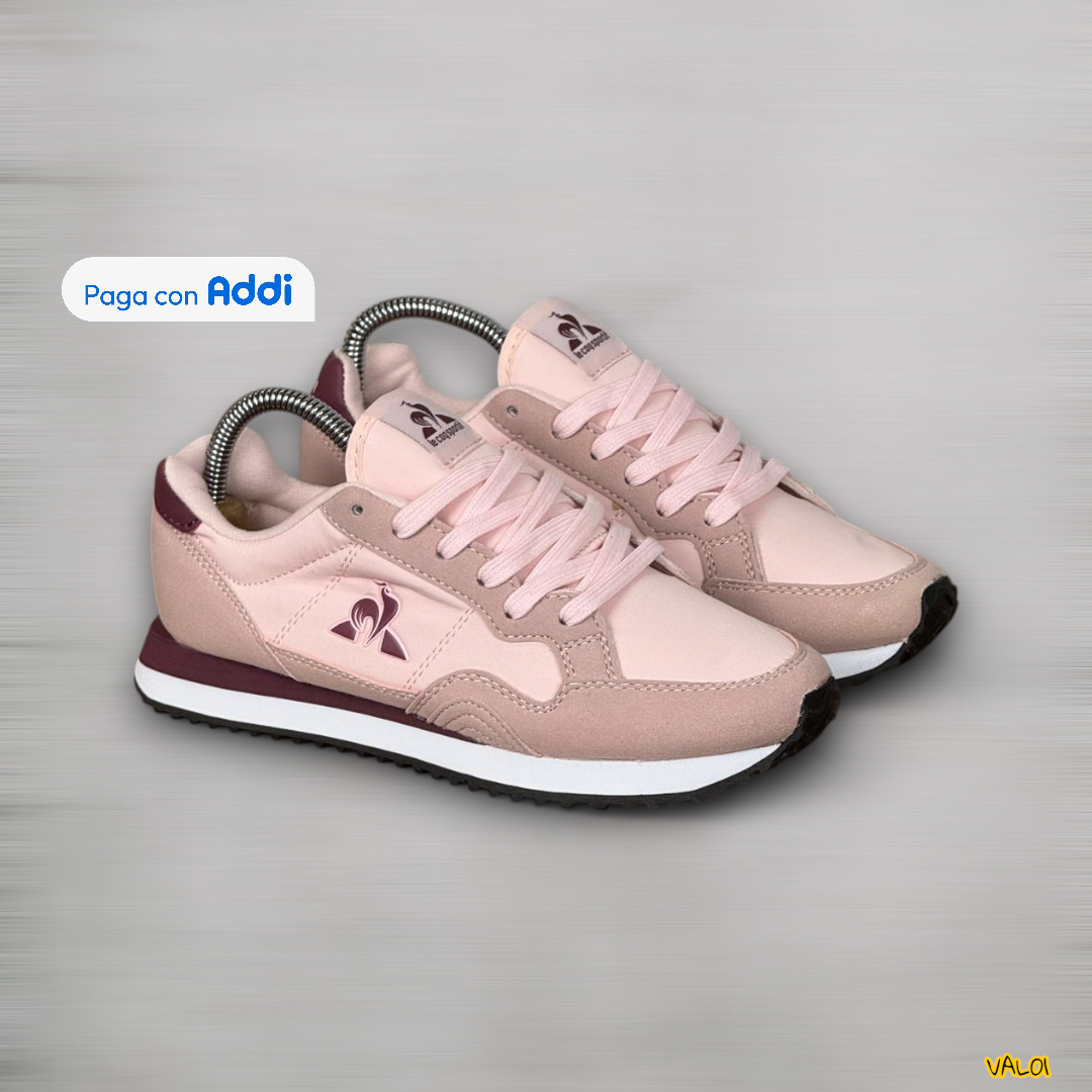 Tenis Le Coq Sportif mujer rosas calidad importada 1.1 estilo urbano y moderno.