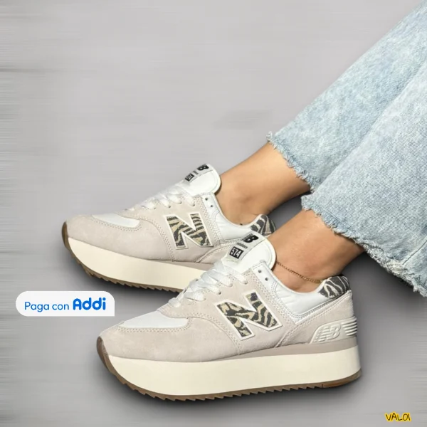 New Balance 574 Plataforma- mujer