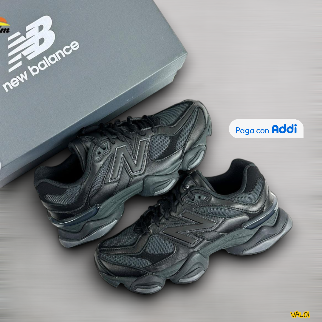 New Balance 9060 tenis urbanos hombre color negro diseño moderno