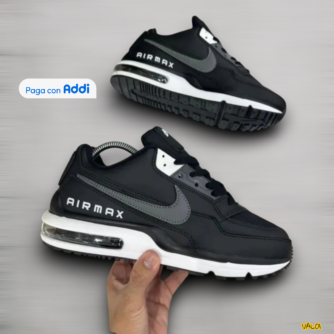 Nike Air Max calzado masculino blanco con negro