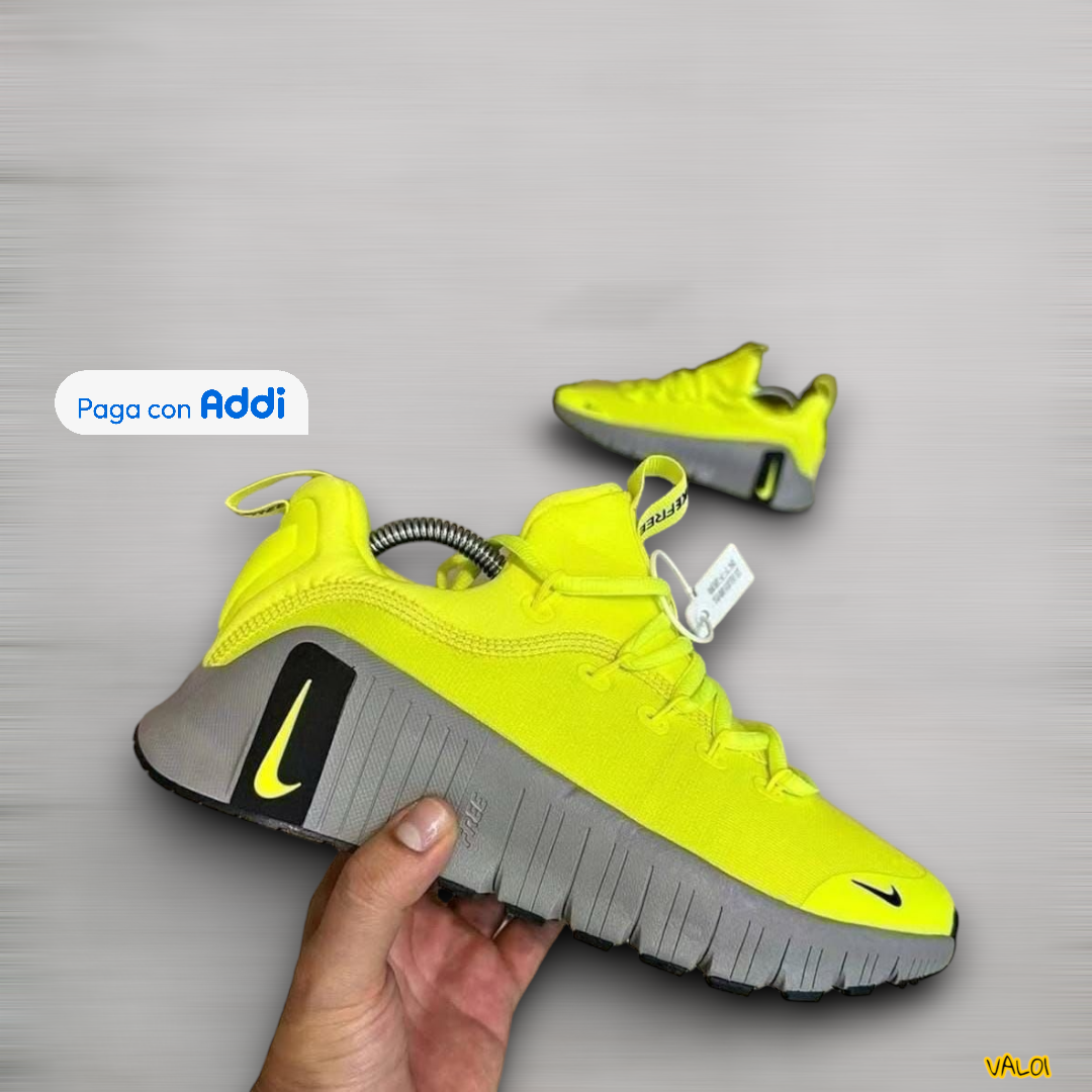 Tenis Nike Metcon amarillo calidad importada 1.1 para entrenamiento