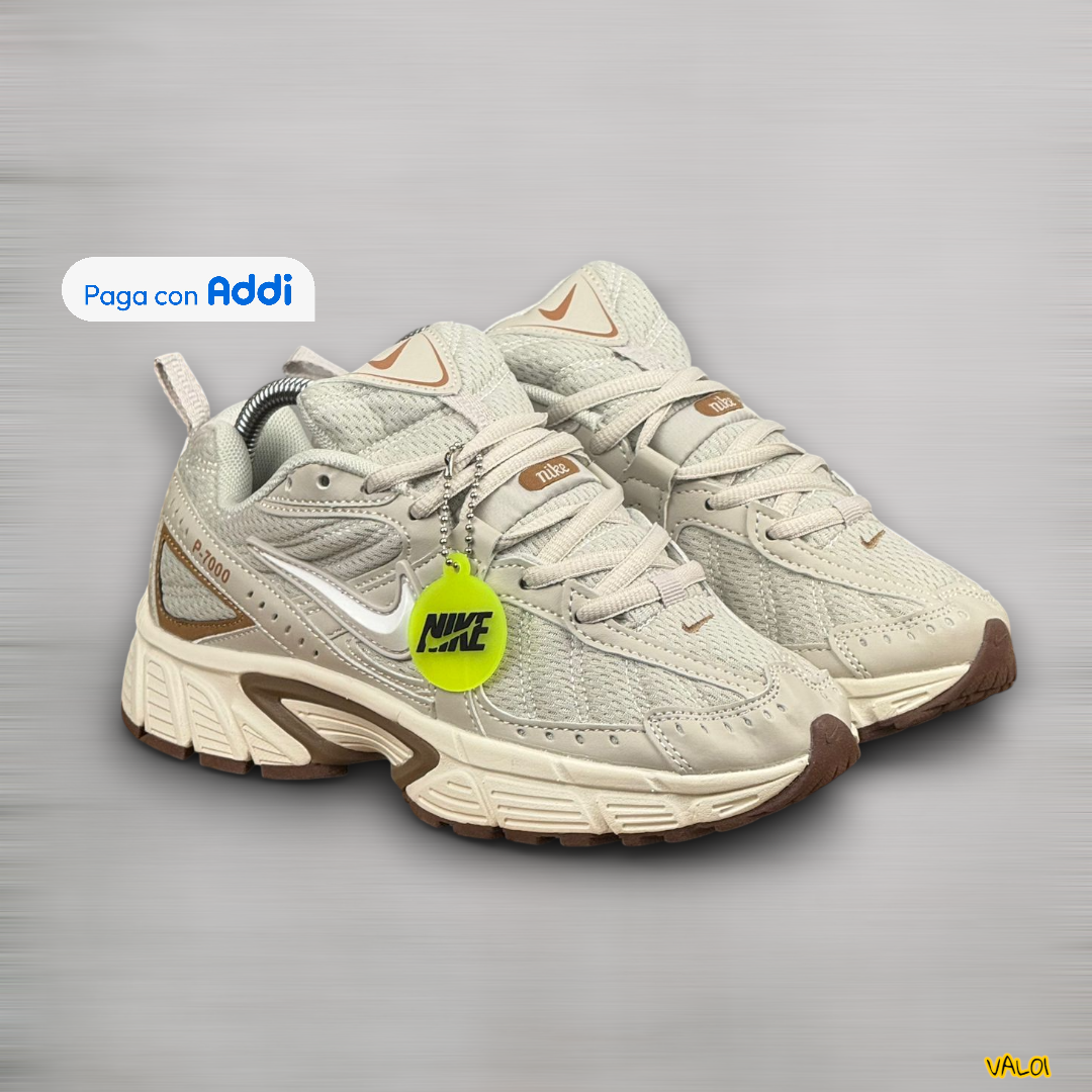Nike P7000 calzado retro beige café estilo street