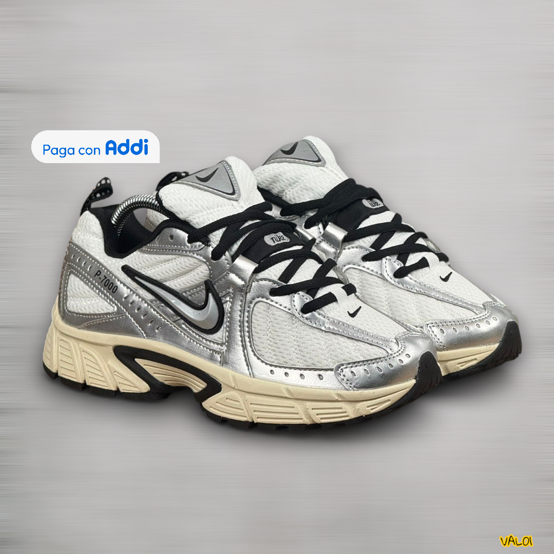 Nike P7000 zapatillas deportivas blanco plateado