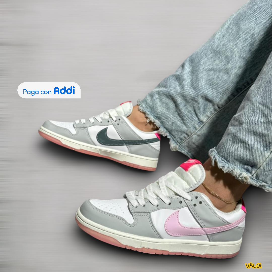 Nike SB tenis casuales mujer blanco con gris