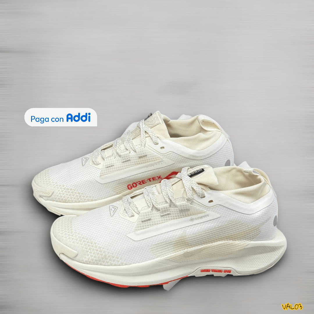 Tenis Nike Zoom Trail blanco gris running lifestyle urbano diseño moderno suela cómoda calidad 1.1