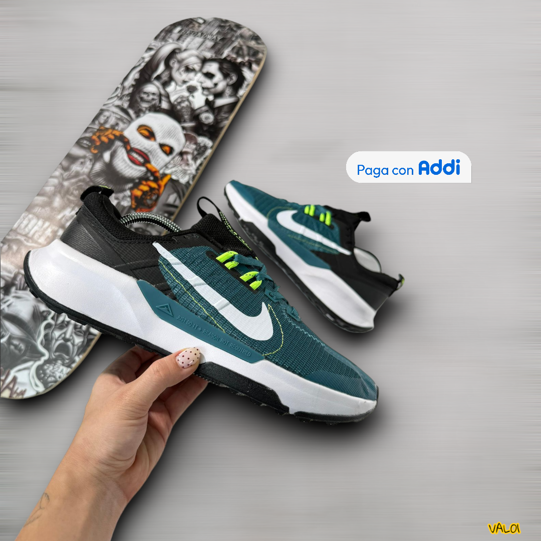 Nike Zoom Trail calzado outdoor verde negro tracción avanzada