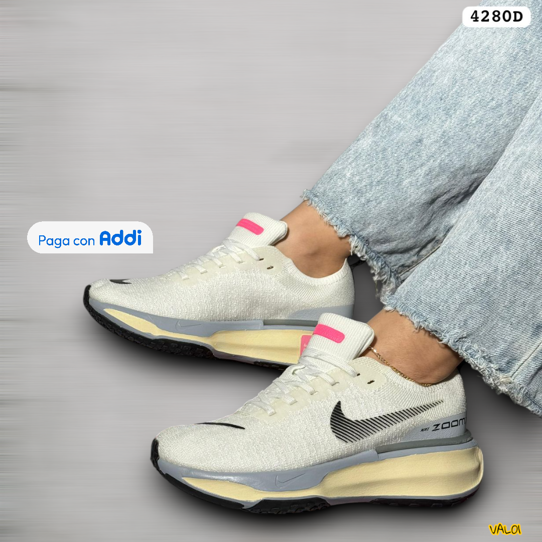Nike Zoom X tenis para mujer en blanco con detalles grises