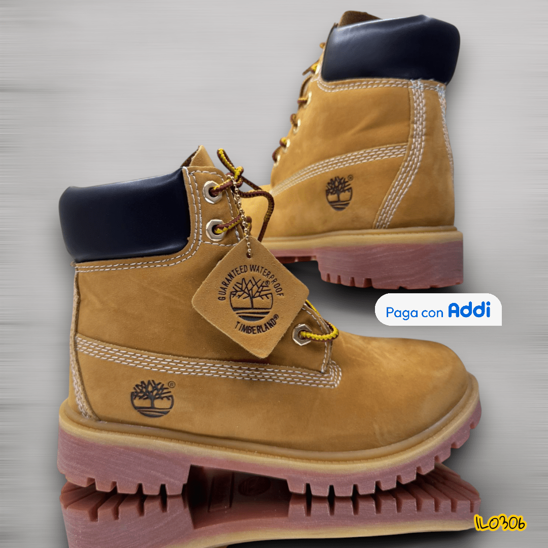 Bota Timberland calidad importada 1.1 con acabados premium, resistente y cómoda.