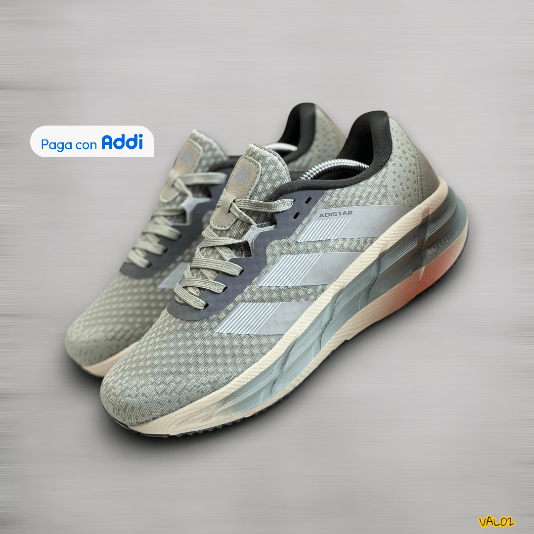 Tenis Adidas Adistar verde look urbano versátil