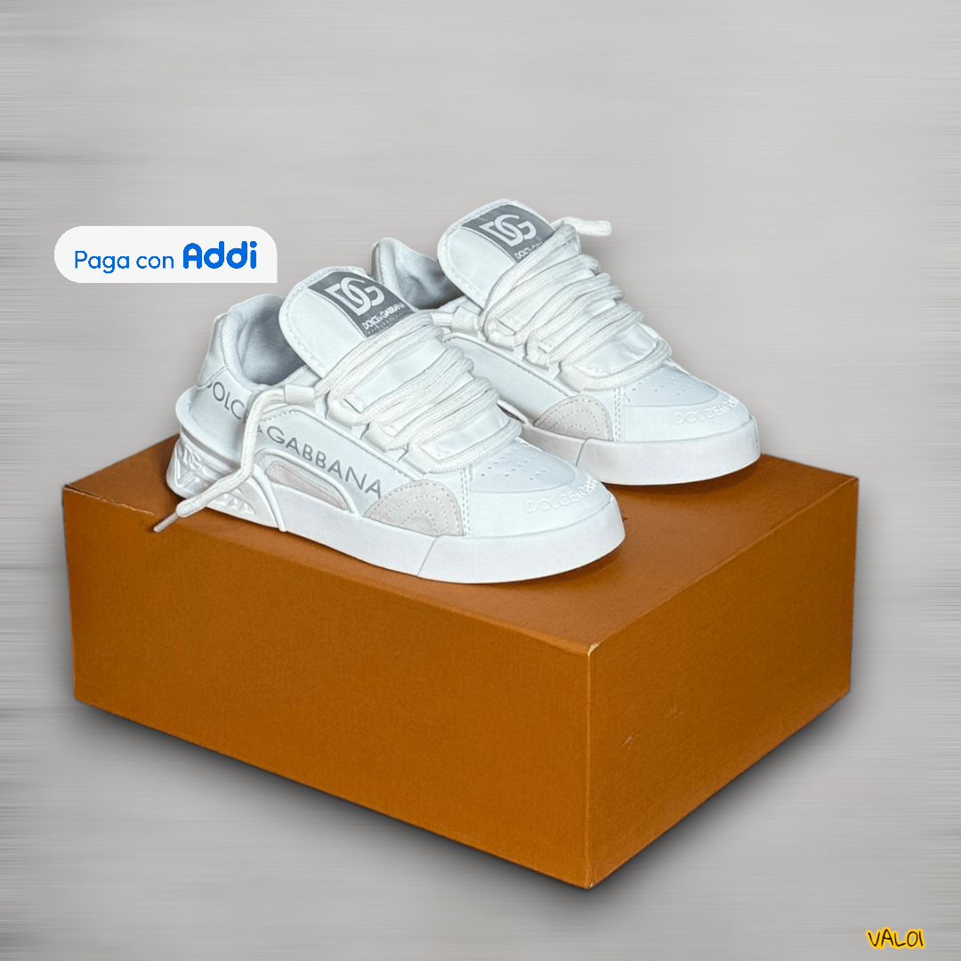 Tenis Dolce Gabbana blanco estilo urbano elegante premium