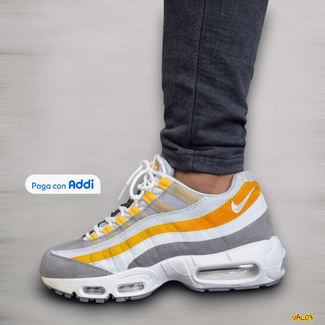 Tenis Nike Air Max 7 Cámaras blanco gris naranja running urbano amortiguación Air visible calidad 1.1