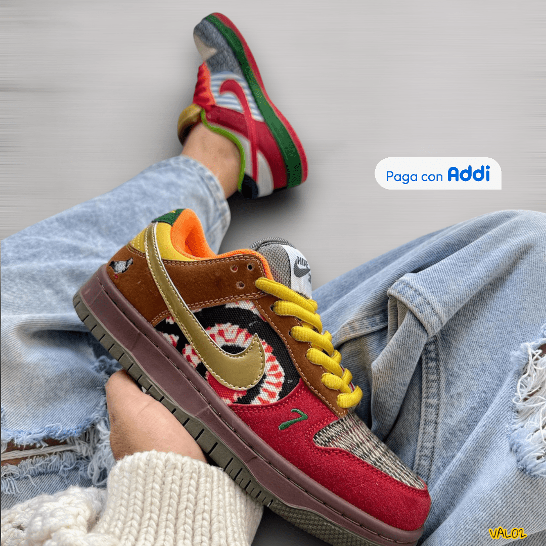 Tenis Nike SB vinotinto rojo dorado estilo urbano exclusivo