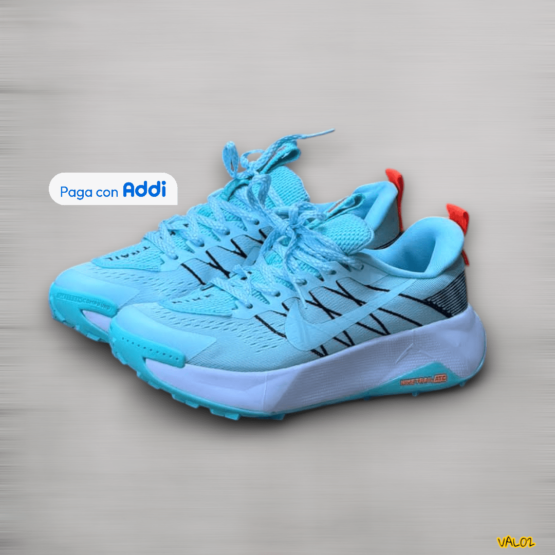 Tenis Nike Zoom Trail verde diseño deportivo ligero y resistente