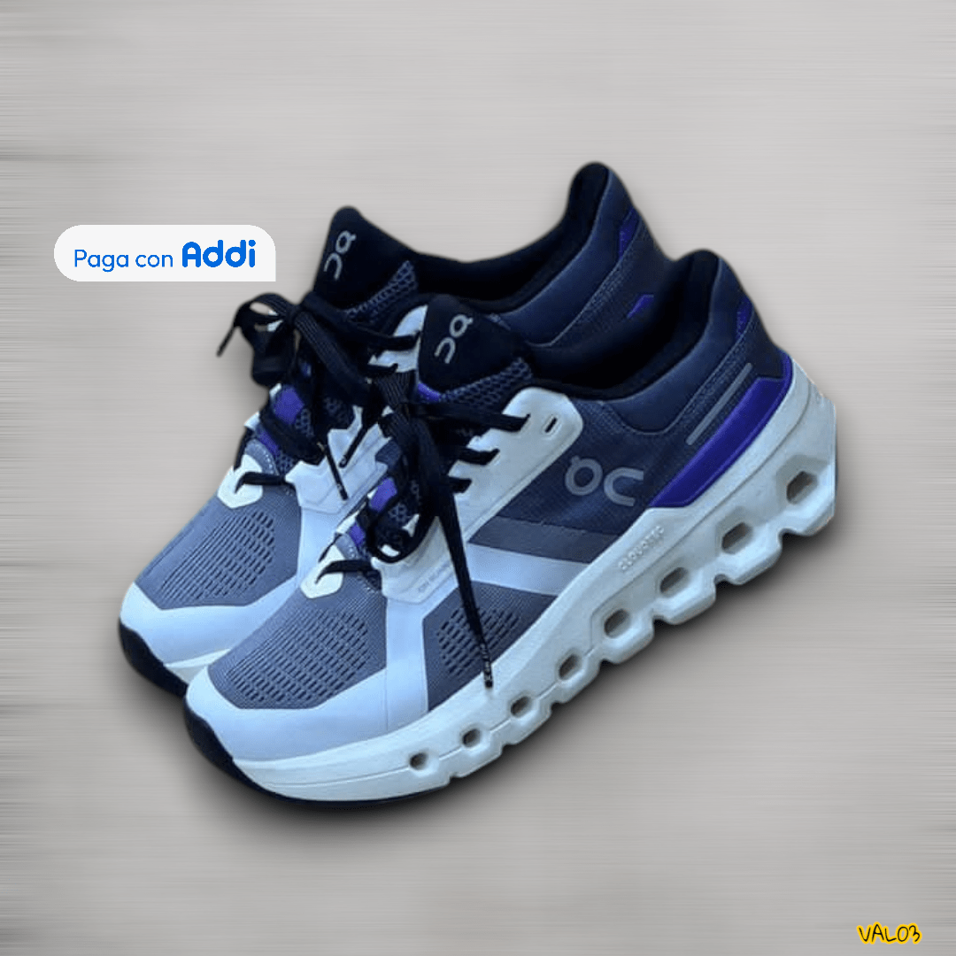 Tenis On Cloud blanco negro morado gris running deportivo mujer amortiguación ligera calidad 1.1