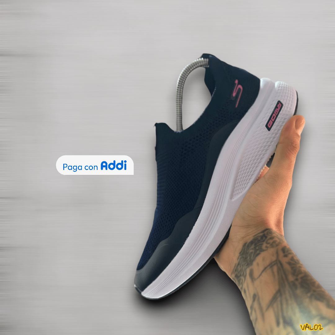 Tenis Skechers Tubular azul estilo urbano actual