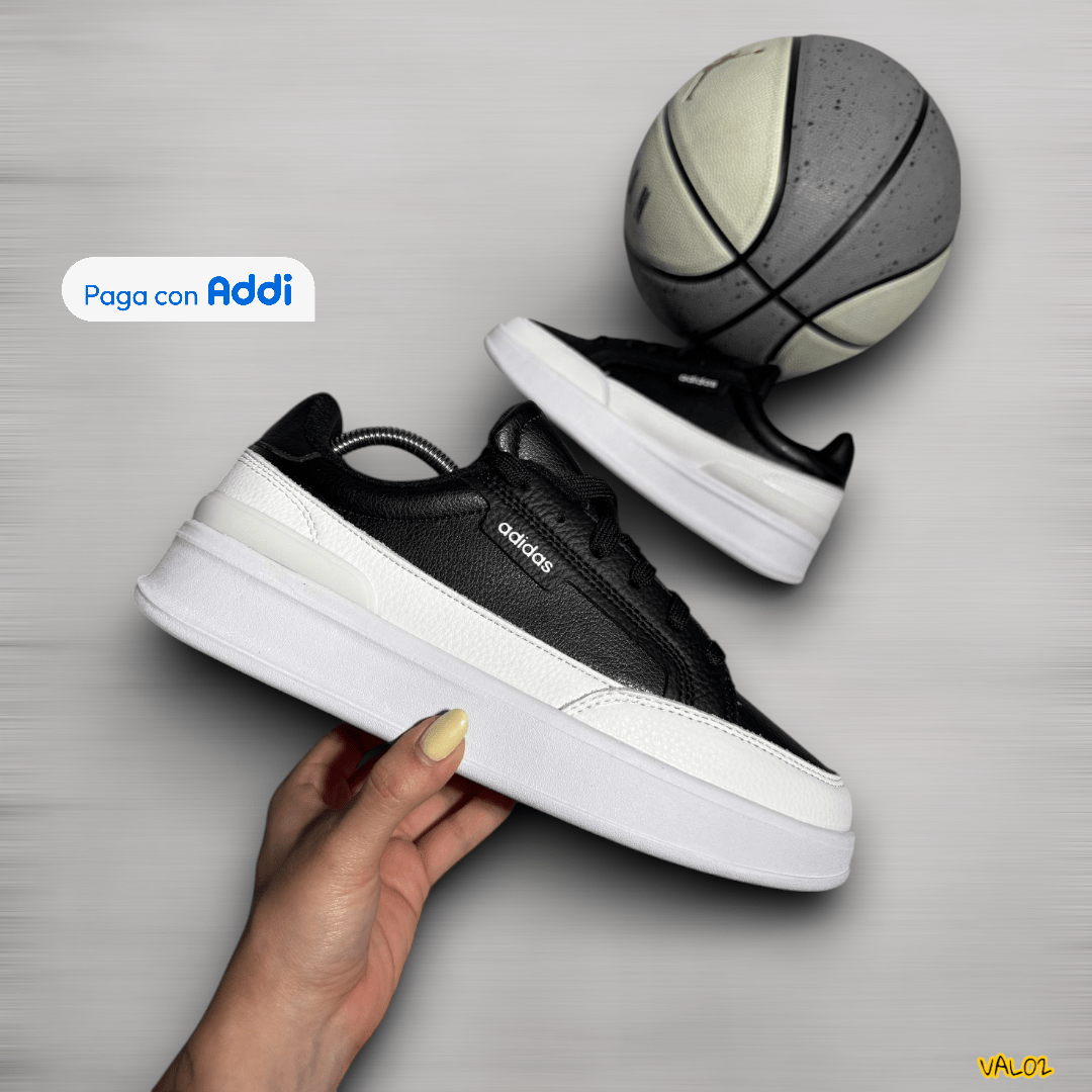 Tenis Adidas Classic negro blanco estilo urbano tradicional