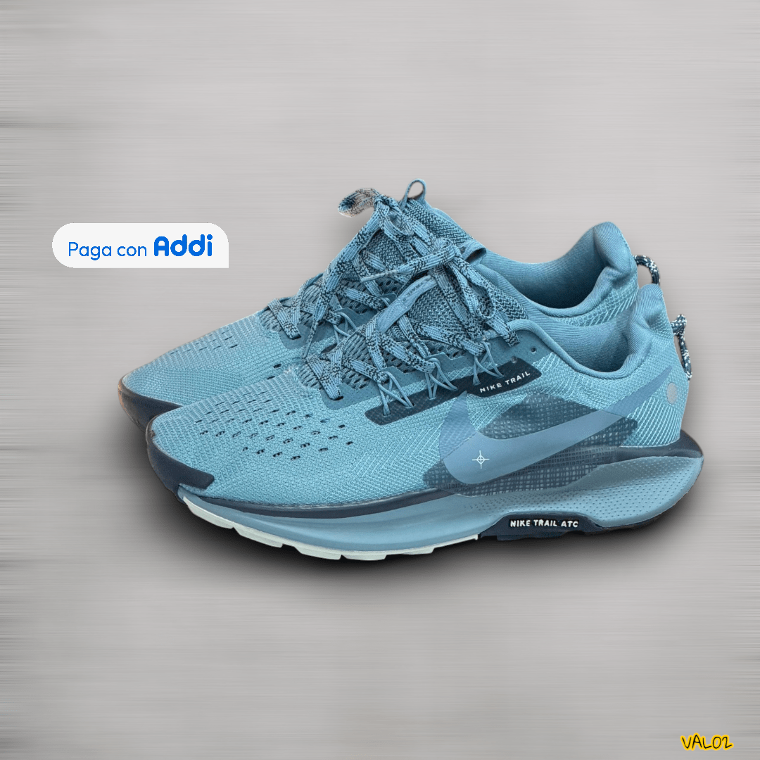 Tenis Nike Zoom Pegasus Trail azul estilo running outdoor