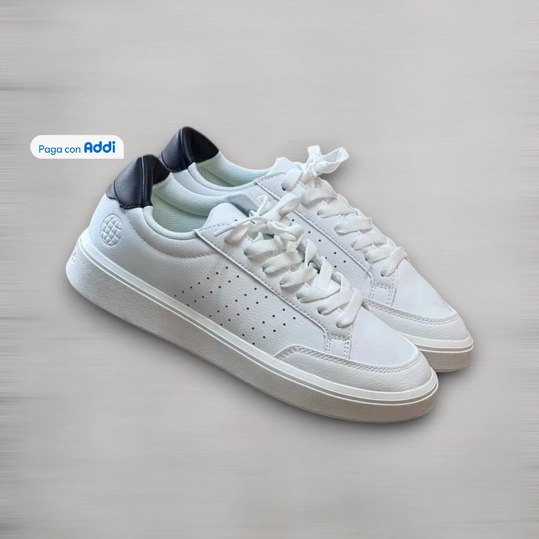 Tenis Adidas Neo blanco negro para caminar con estilo casual urbano y comodidad premium