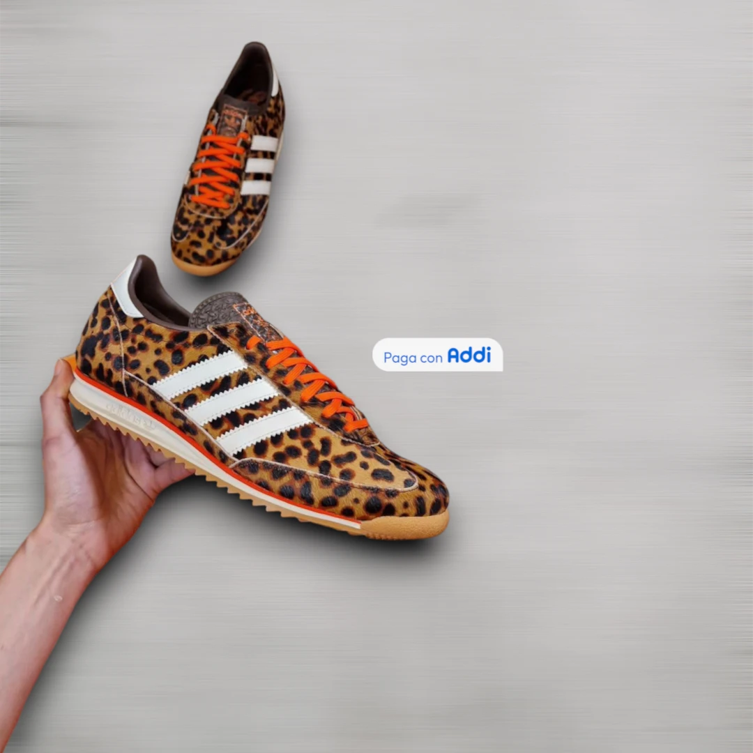 Tenis Adidas SL-72 mujer animal print estilo casual urbano con diseño exclusivo y comodidad