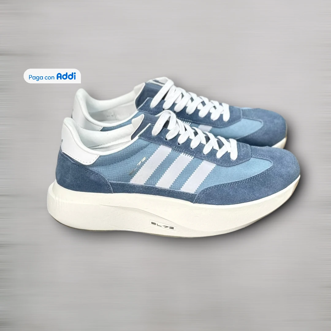 Tenis Adidas SL72 azul estilo casual retro para caminar con diseño icónico y comodidad diaria
