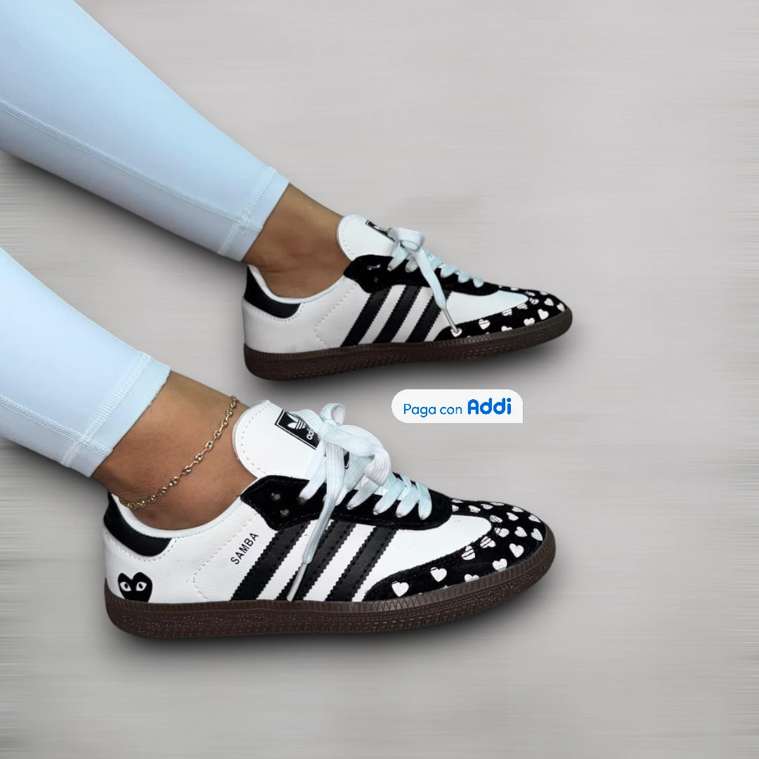 Tenis Adidas Samba mujer café negro estilo casual retro con diseño moderno y máximo confort