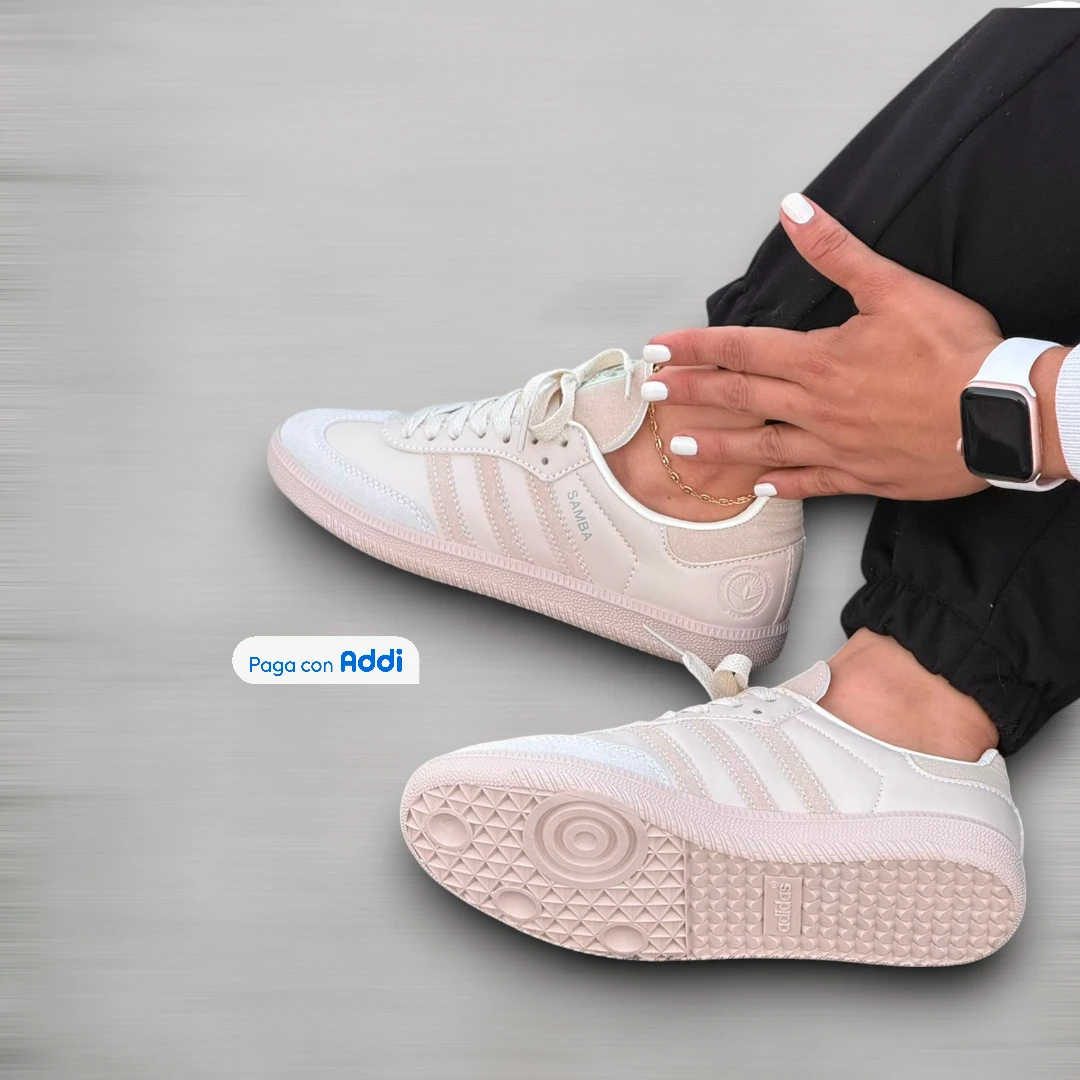 Tenis Adidas Samba mujer beige estilo casual para uso diario con confort premium