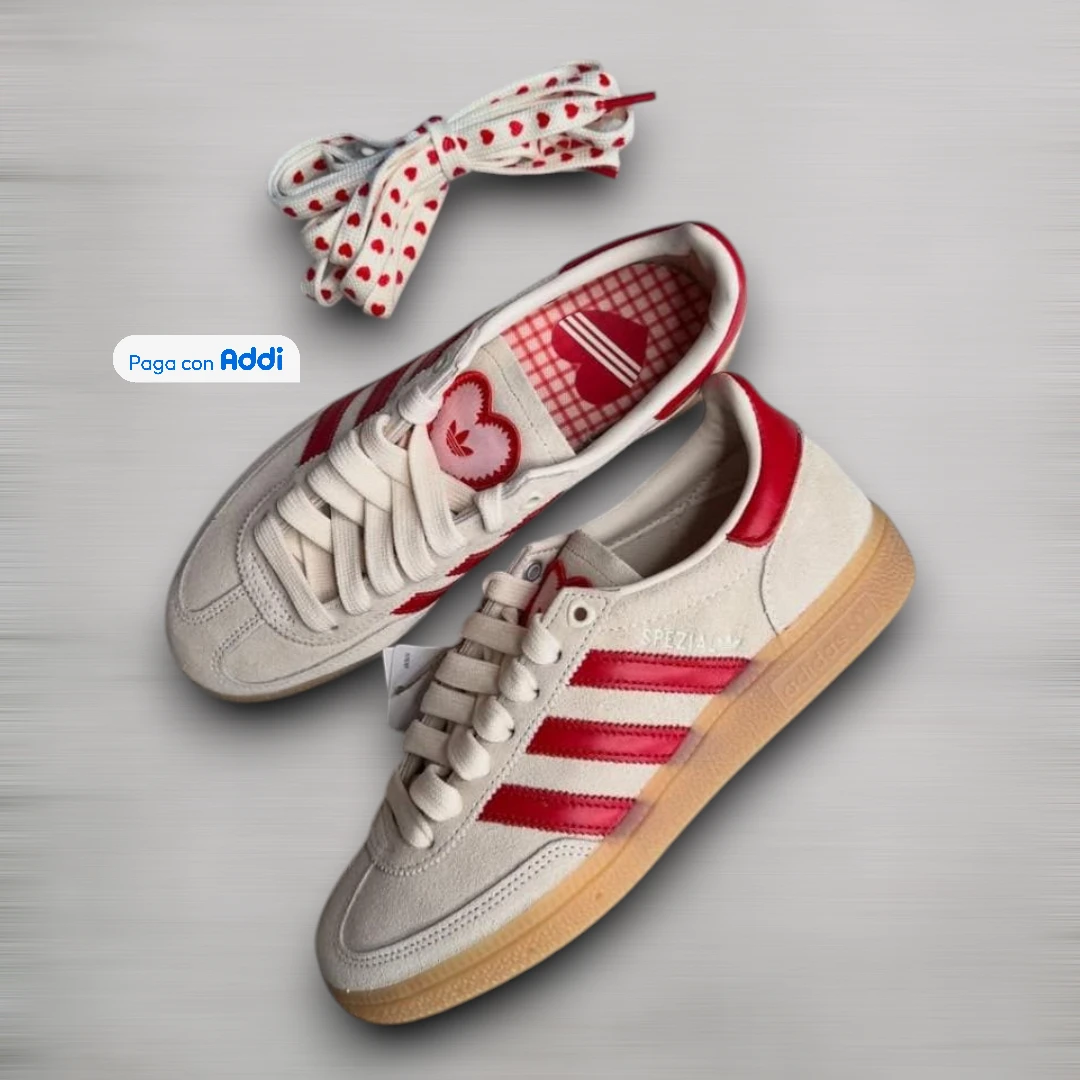 Tenis Adidas Spezial rojo estilo casual urbano para caminar con diseño retro y comodidad diaria