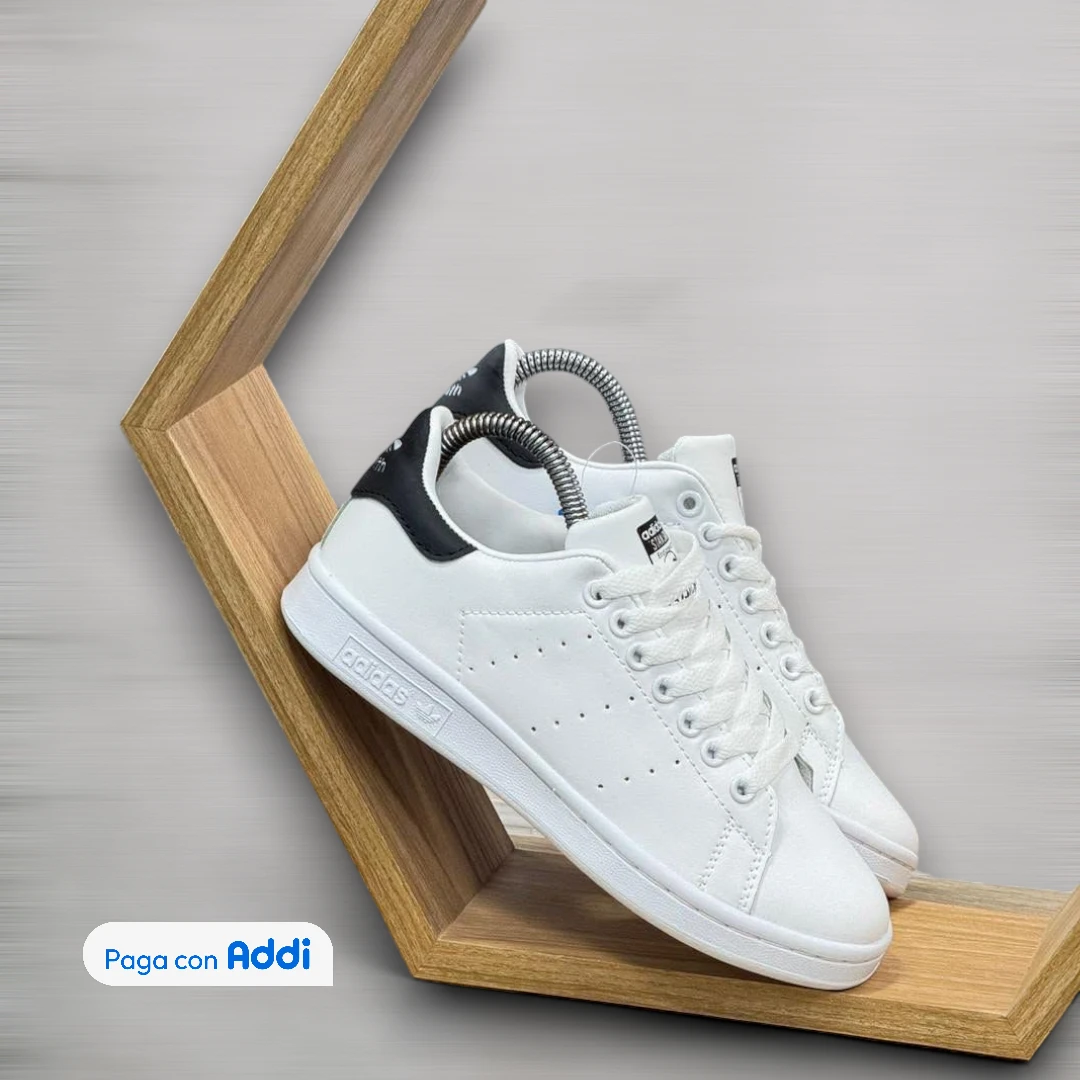 Adidas Stan Smith hombre blanco negro tenis importados Colombia calidad 1.1