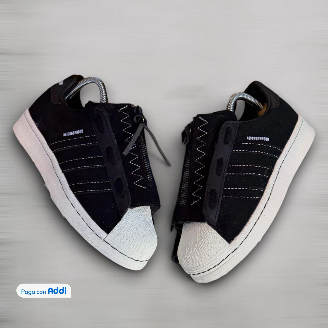 Adidas Superstar negro blanco tenis importados Colombia calidad 1.1