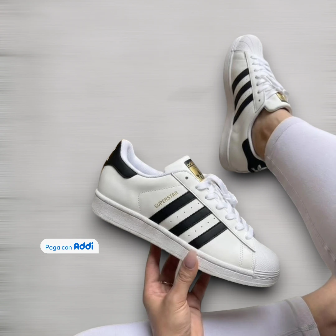 Adidas Superstar tenis blanco negro clásico calidad 1.1 diseño retro lifestyle urbano