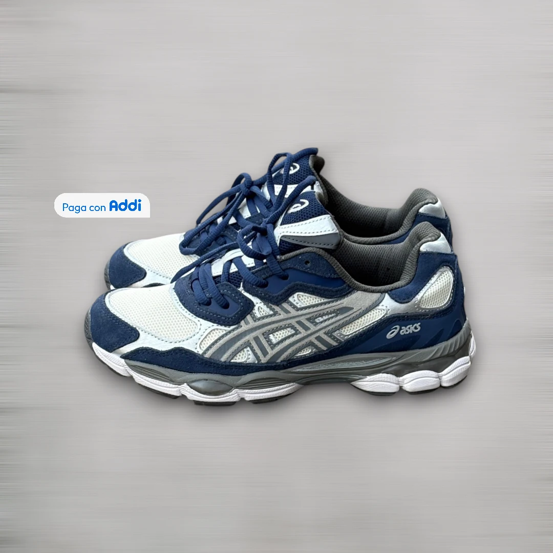 Tenis running Asics Kayano azul con plateado para hombre con amortiguación y estilo modernoT