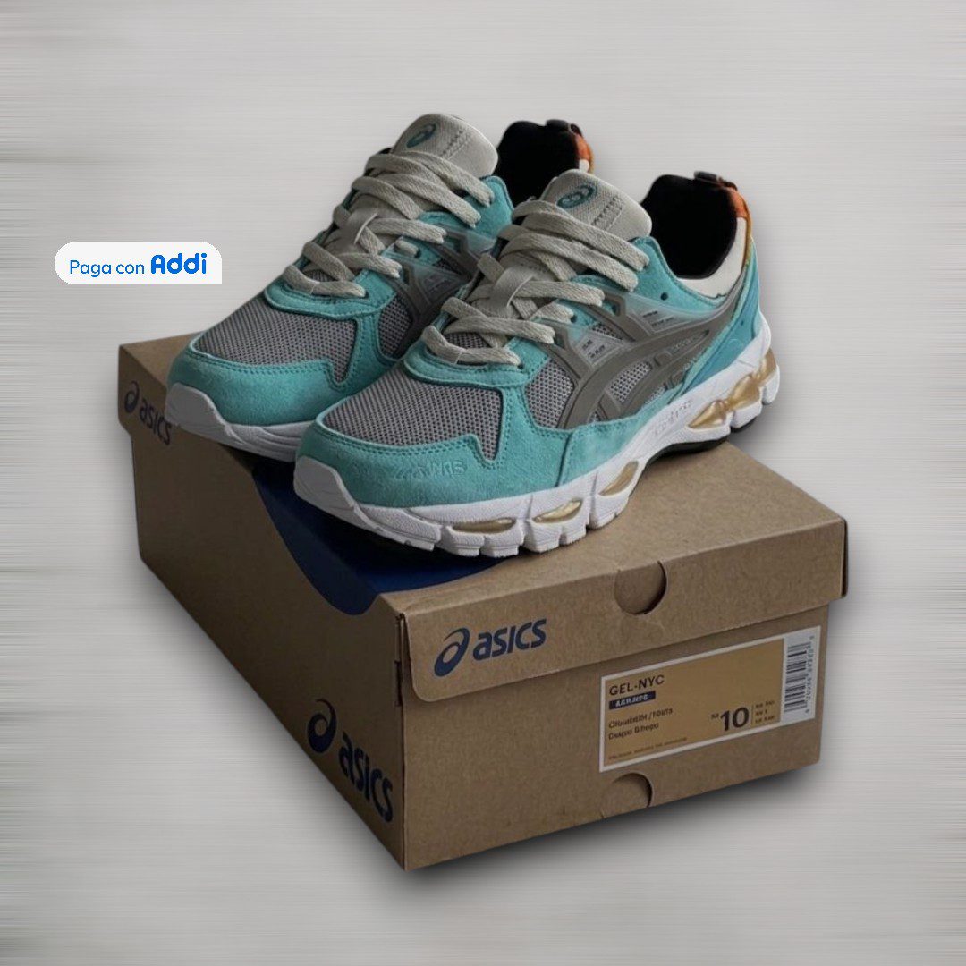 Tenis Asics Kayano 21 calidad 1.1 gris con verde, diseñados para brindar confort, estilo y versatilidad. Su estética deportiva urbana los hace ideales para uso diario y looks actuales.