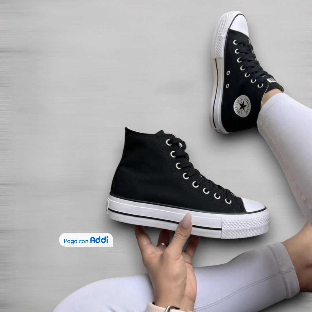 Converse Chuck Taylor tenis negros calidad 1.1 look icónico casual lifestyle