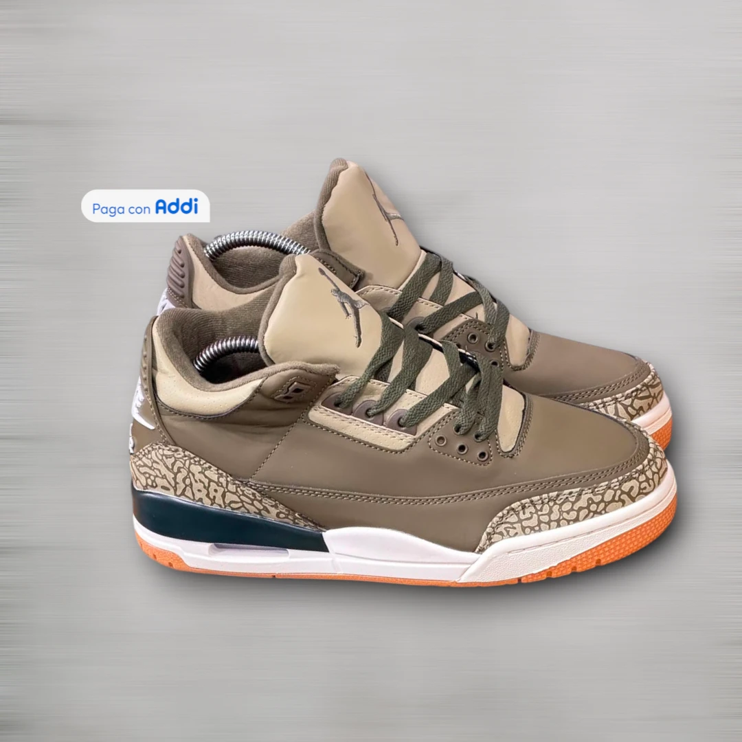 Tenis Jordan Retro 3 hombre café estilo casual urbano para caminar con diseño exclusivo y comodidad premium
