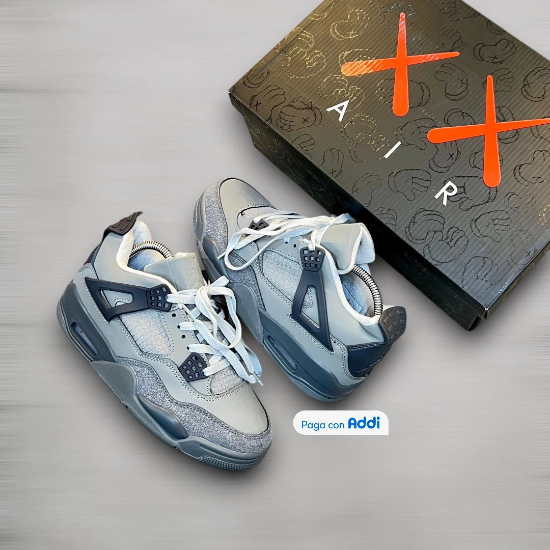 Jordan Retro 4 tenis gris lifestyle urbano calidad 1.1 diseño neutro versátil