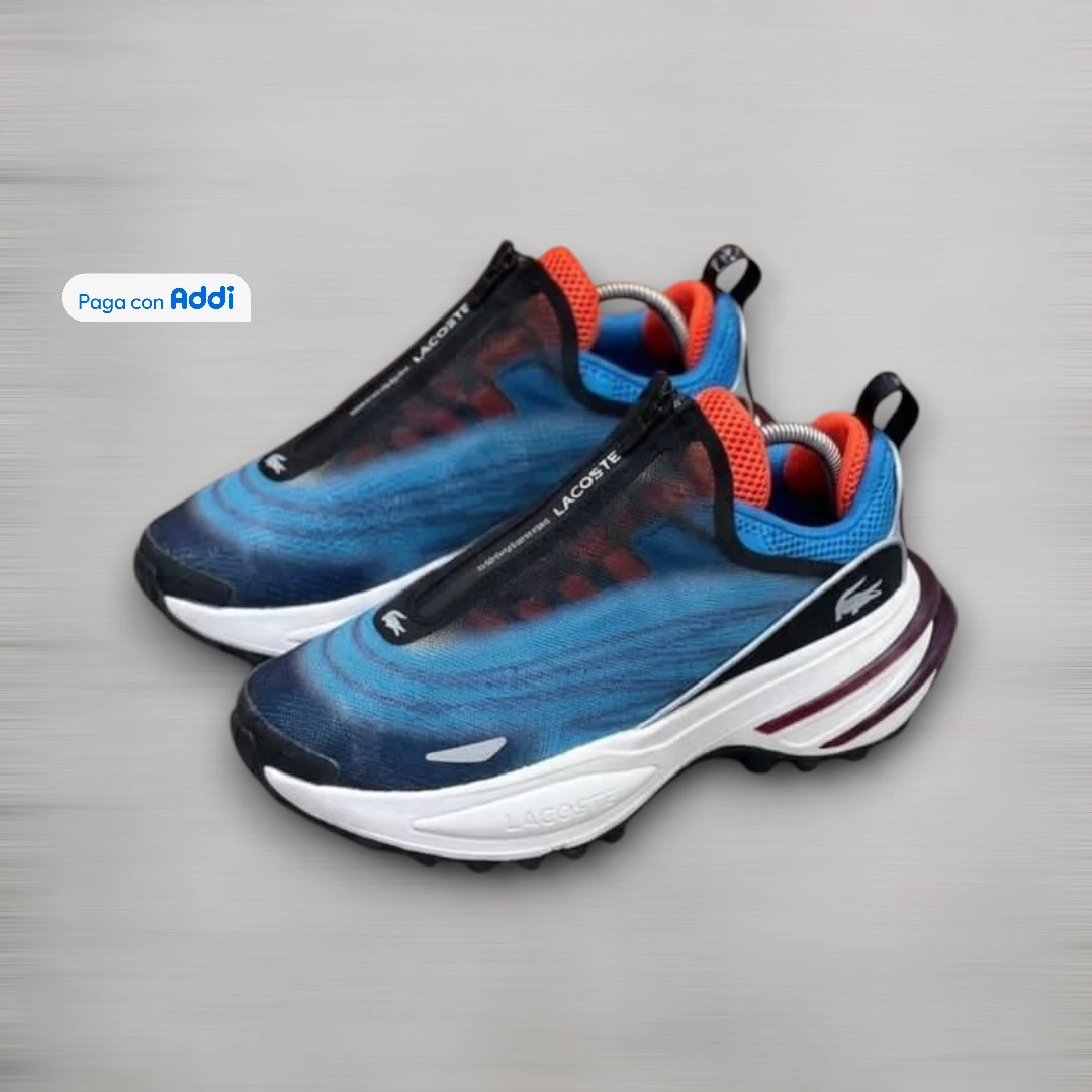 Tenis Lacoste Audyssor azul negro para uso diario con estilo deportivo y comodidad superior