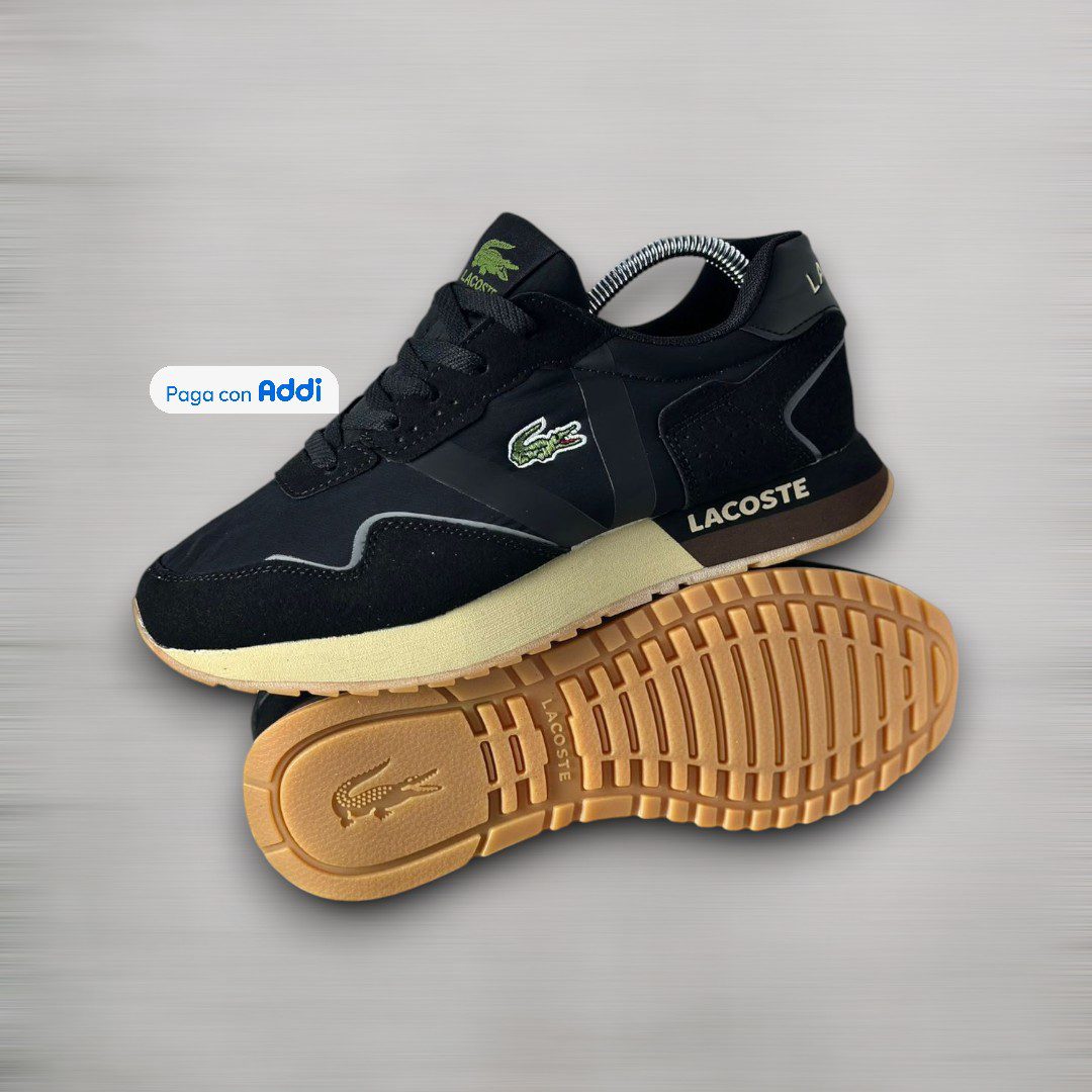 Tenis Lacoste L verde gris negro para caminar con diseño deportivo moderno, comodidad premium y estilo urbano