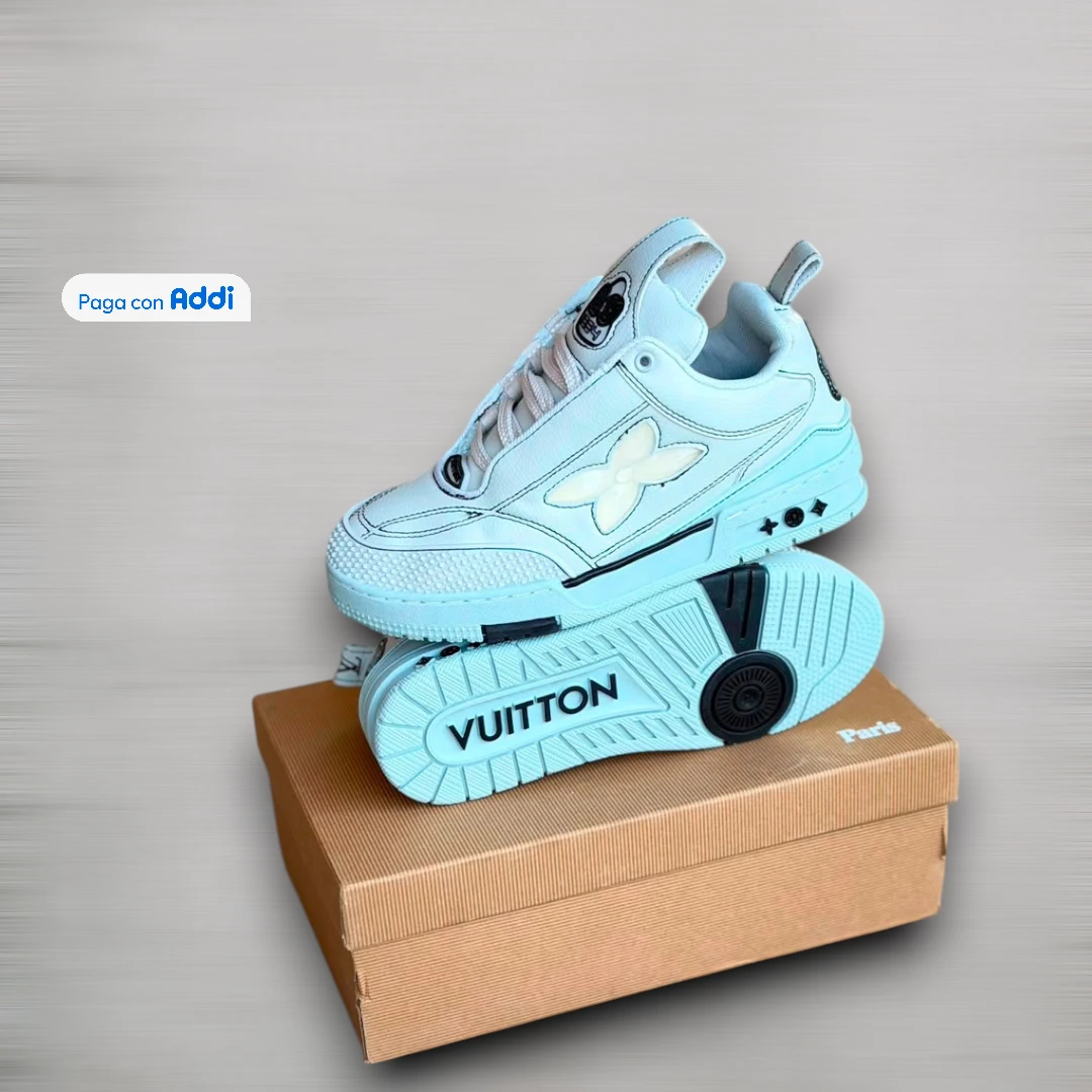 Tenis Louis Vuitton blanco estilo urbano de lujo para uso diario con comodidad premium