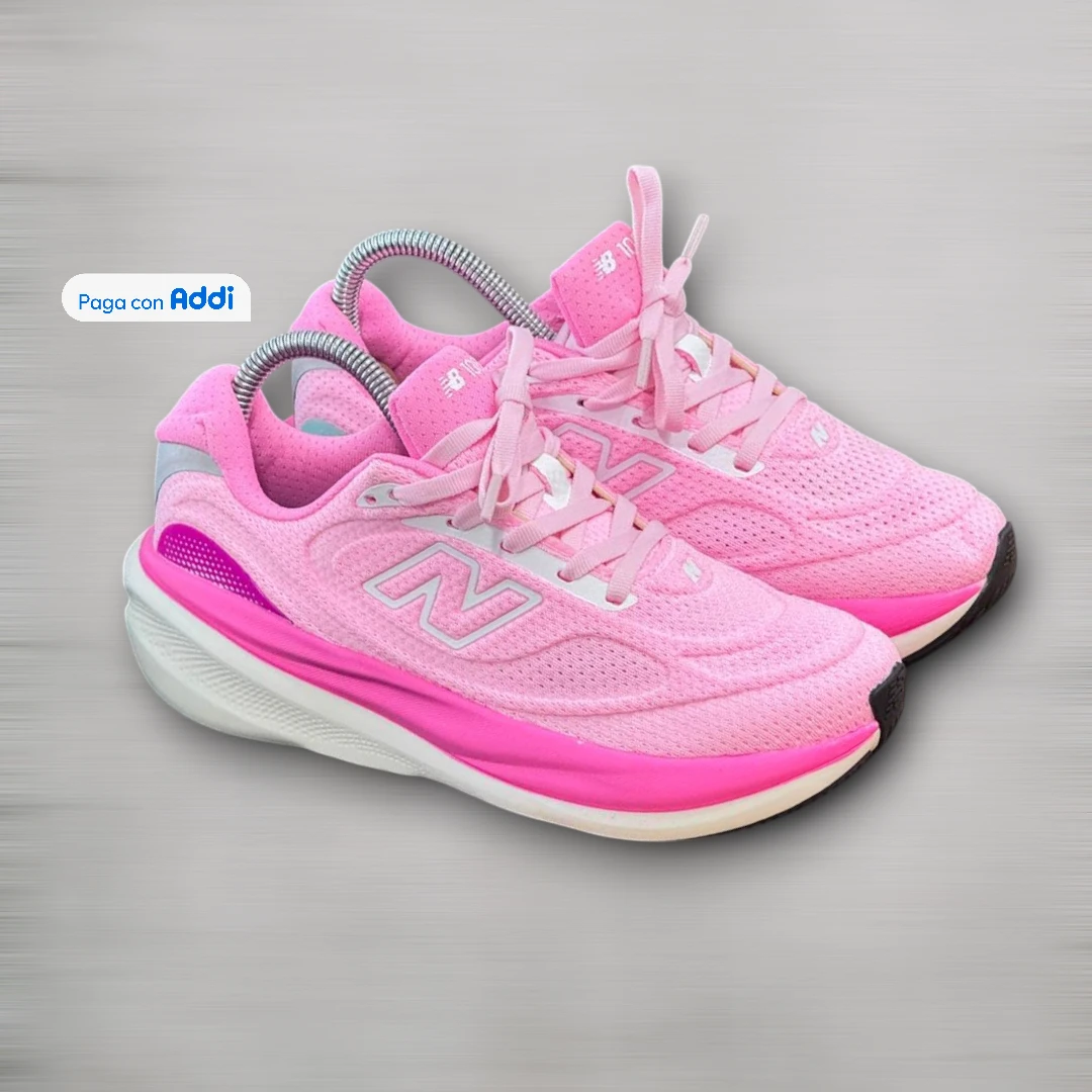 Tenis New Balance 1080 mujer rosado para running con amortiguación premium, comodidad y diseño deportivo