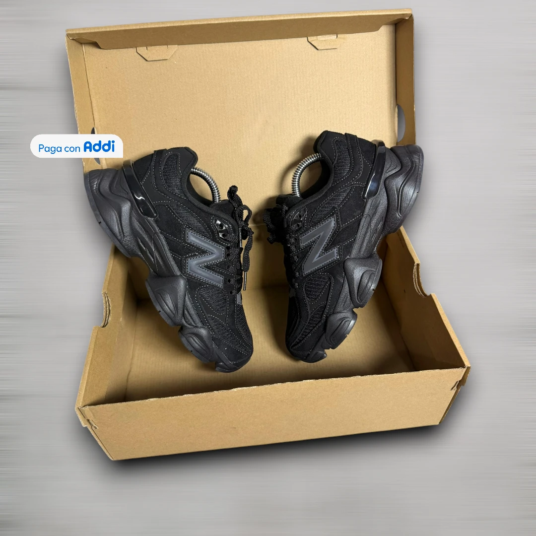 Tenis urbanos New Balance 9060 negro unisex para caminar con amortiguación y estilo moderno