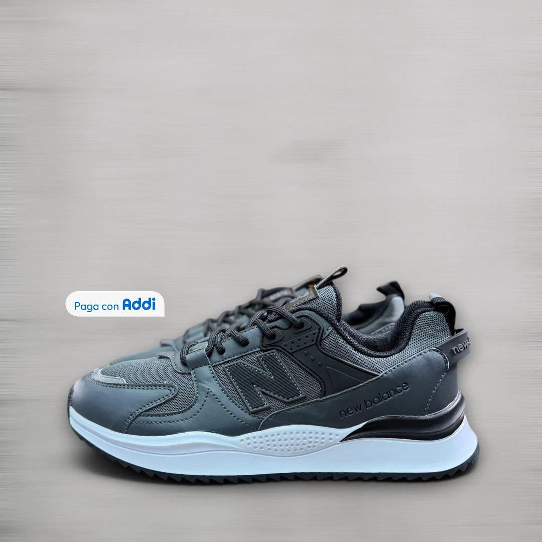 New Balance Lemos hombre gris tenis premium importados Colombia calidad 1.1