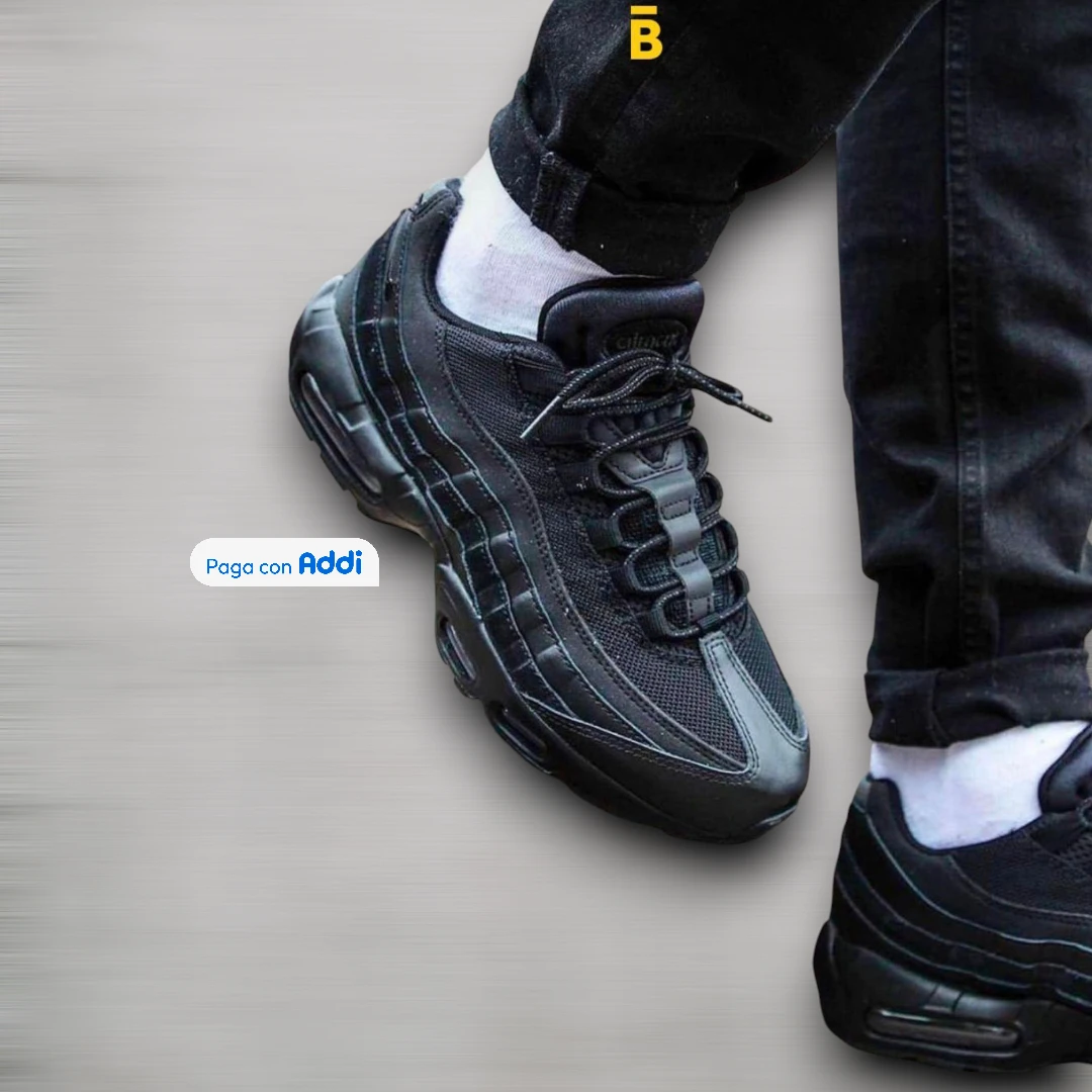 Nike 7 Cámaras tenis negro calidad 1.1 estilo streetwear urbano minimalista
