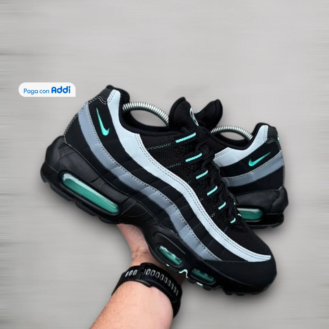 Nike 7 Cámaras tenis negro verde gris calidad 1.1 estilo street urbano rendimiento cómodo
