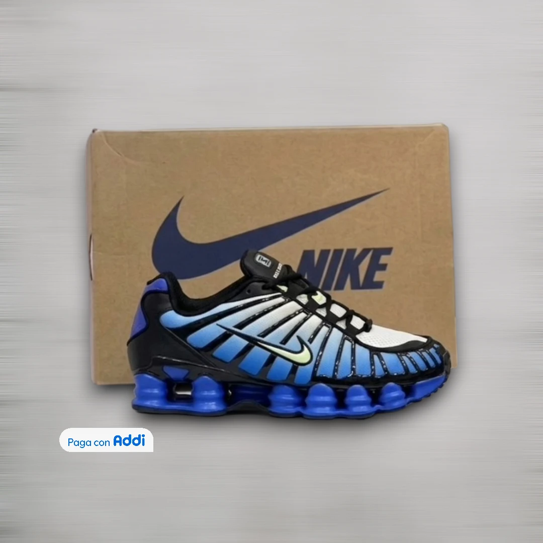 Tenis deportivos Nike Gusano café azul y negro para hombre con suela cómoda urbana