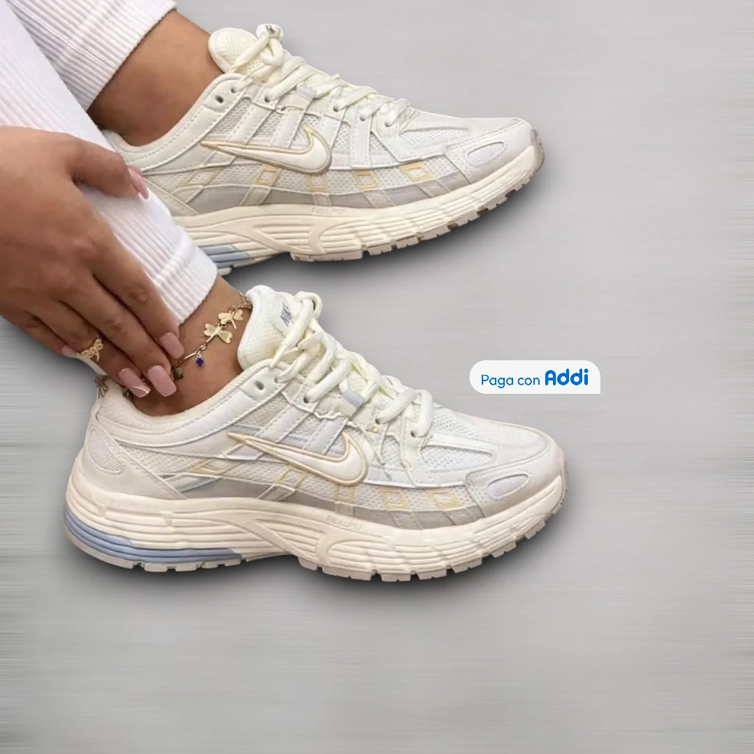 Tenis Nike P6000 beige estilo casual deportivo para caminar con comodidad y diseño urbano moderno