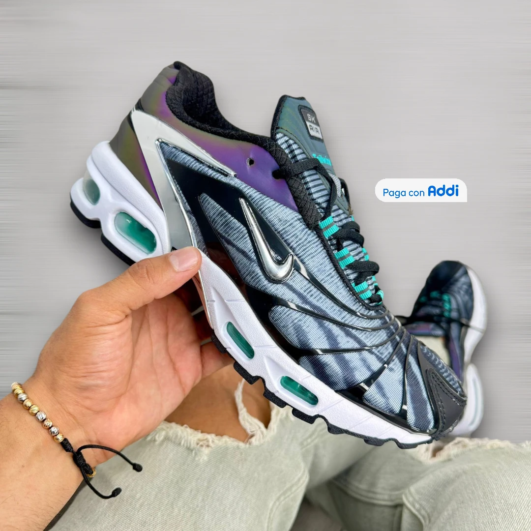 Tenis Nike Tailwind hombre morado estilo running para correr y caminar con amortiguación Air y comodidad