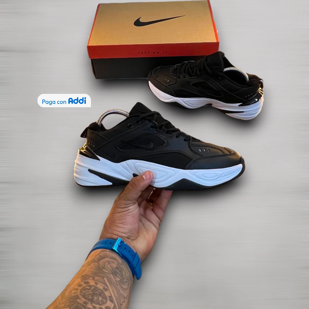 Tenis Nike Teckno 2K negro estilo urbano para caminar con diseño chunky, comodidad y amortiguación